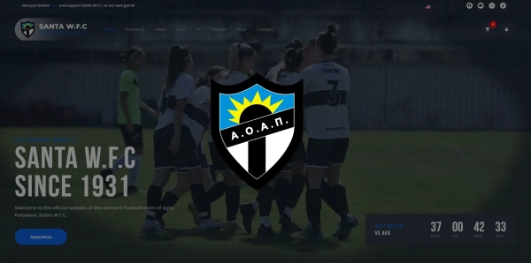 Social Media Thumbnail - Agia Paraskeui W.F.C - Santa W.F.C
